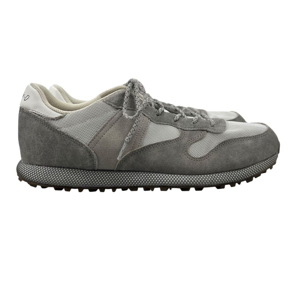 Johnnie-O Mens 12 Shoe Grey Range Runner Athletic Versatile Walking Golf Sneaker